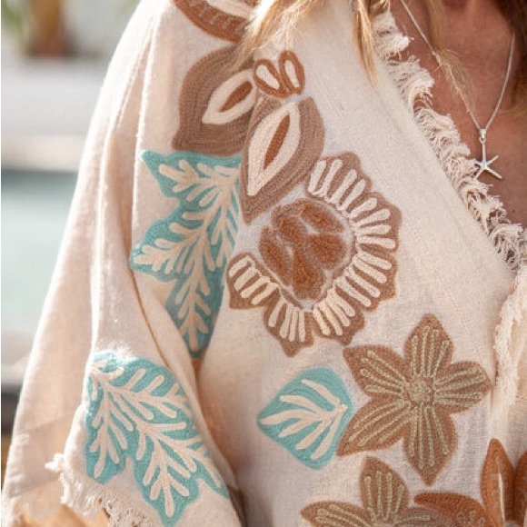 IBIZAMODE KAFTAN TUNIC ALANZA FLORAL - BNWT - XL/XXL - Picture 7 of 7